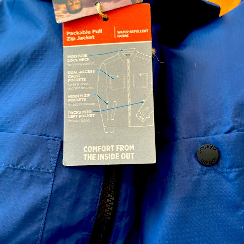 NWT Jockey Packable Full Zip Jacket